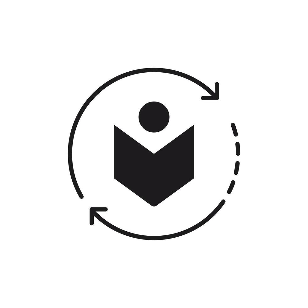 Learning Concept,Open Book and Arrows Illustration vector