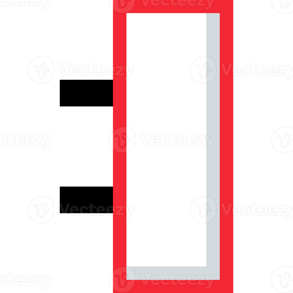 Blank Signboard Frame. Empty red signboard for custom text png