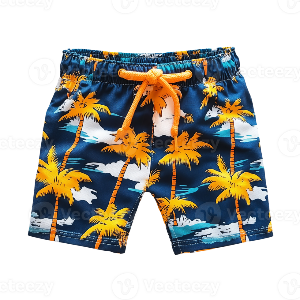 A swim shorts with fish and stars on it png