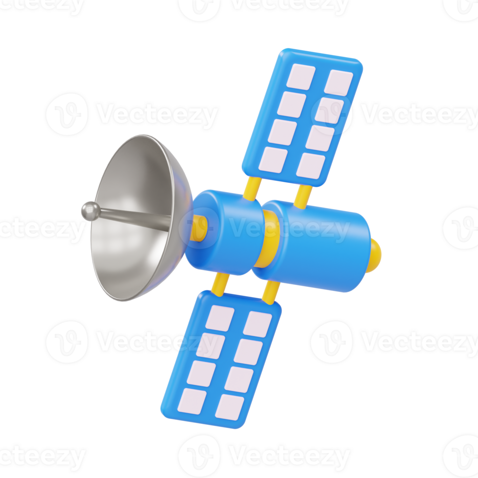 Technology and GPS Satellite Illustration png
