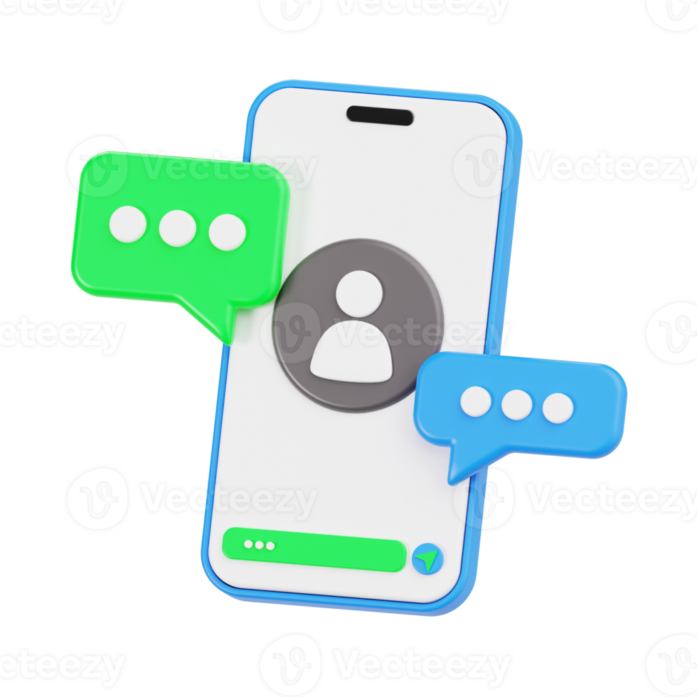 Smartphone Messaging Application Interface png