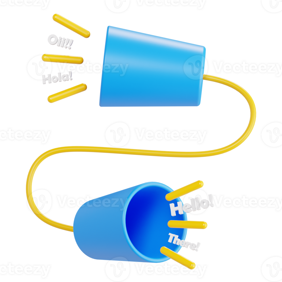 Plastic Cup String Phone Communication png