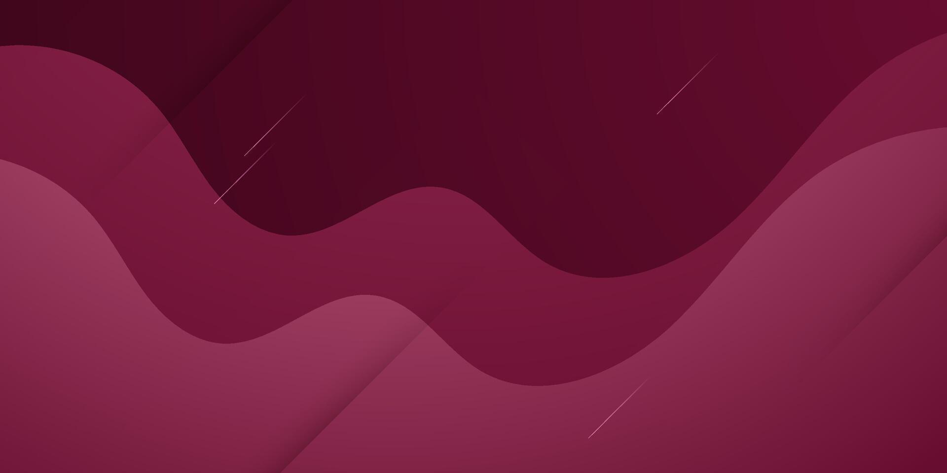 Abstract red wave color background. Simple wave fluid pattern element design. vector