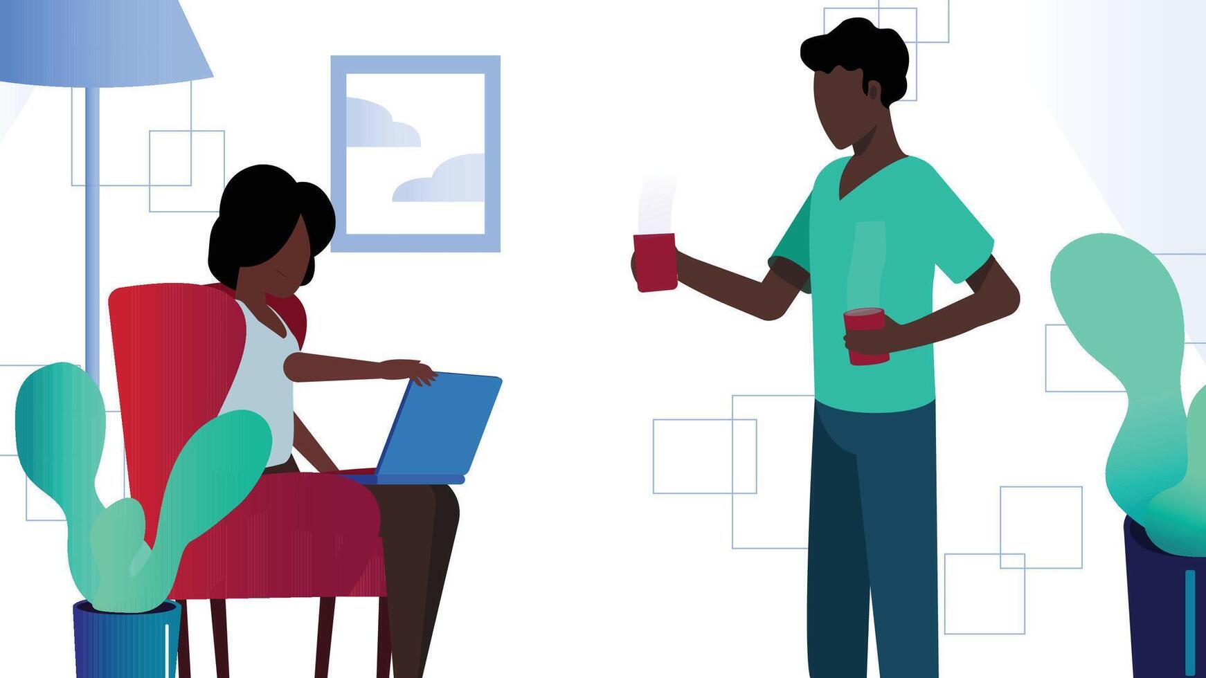 Connecting Global Teams and Digital Nomads for Seamless Productivity vector