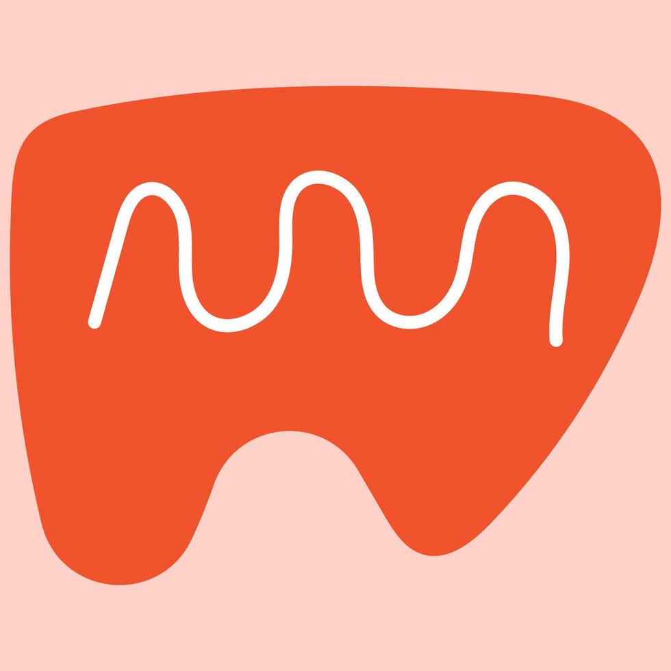 A logo with a wave shape on it vector