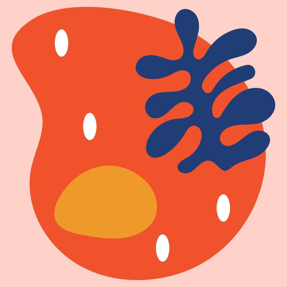Contemporary Floral Abstract Matisse Element vector