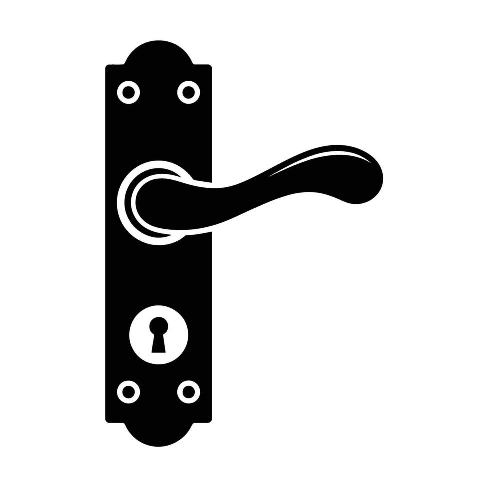 Door handle icon illustration vector