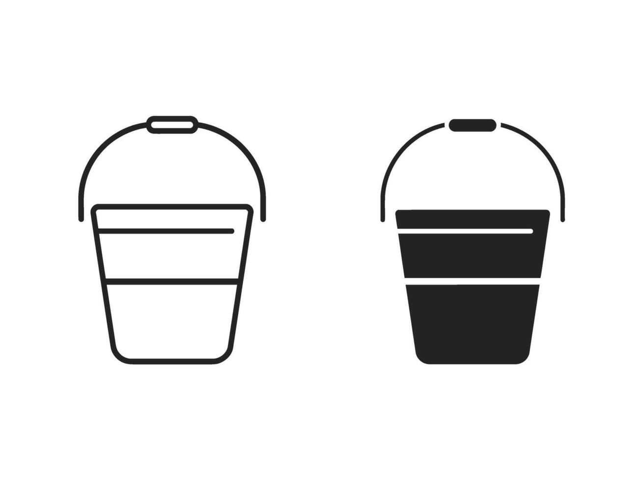 Bucket icon illustration vector