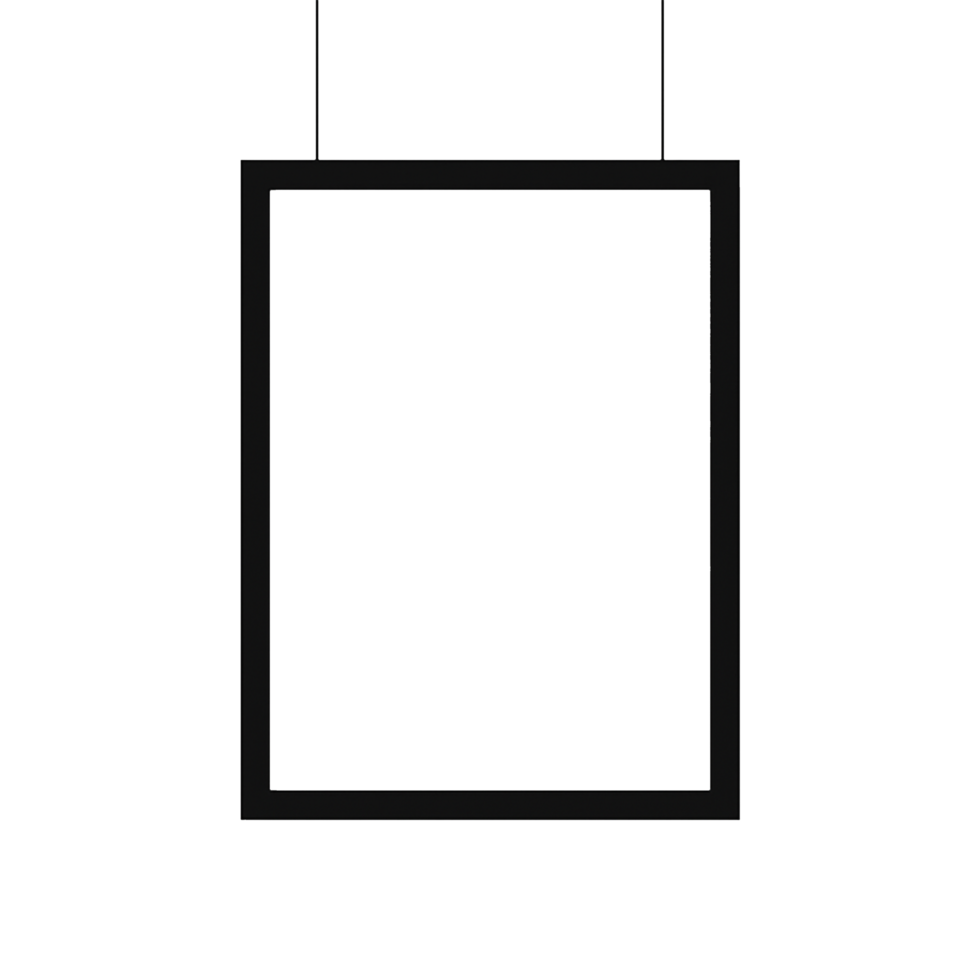A black square hanging from a string png