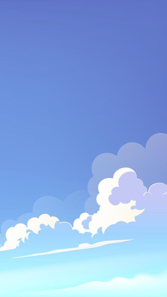 Clouds in a blue sky vector