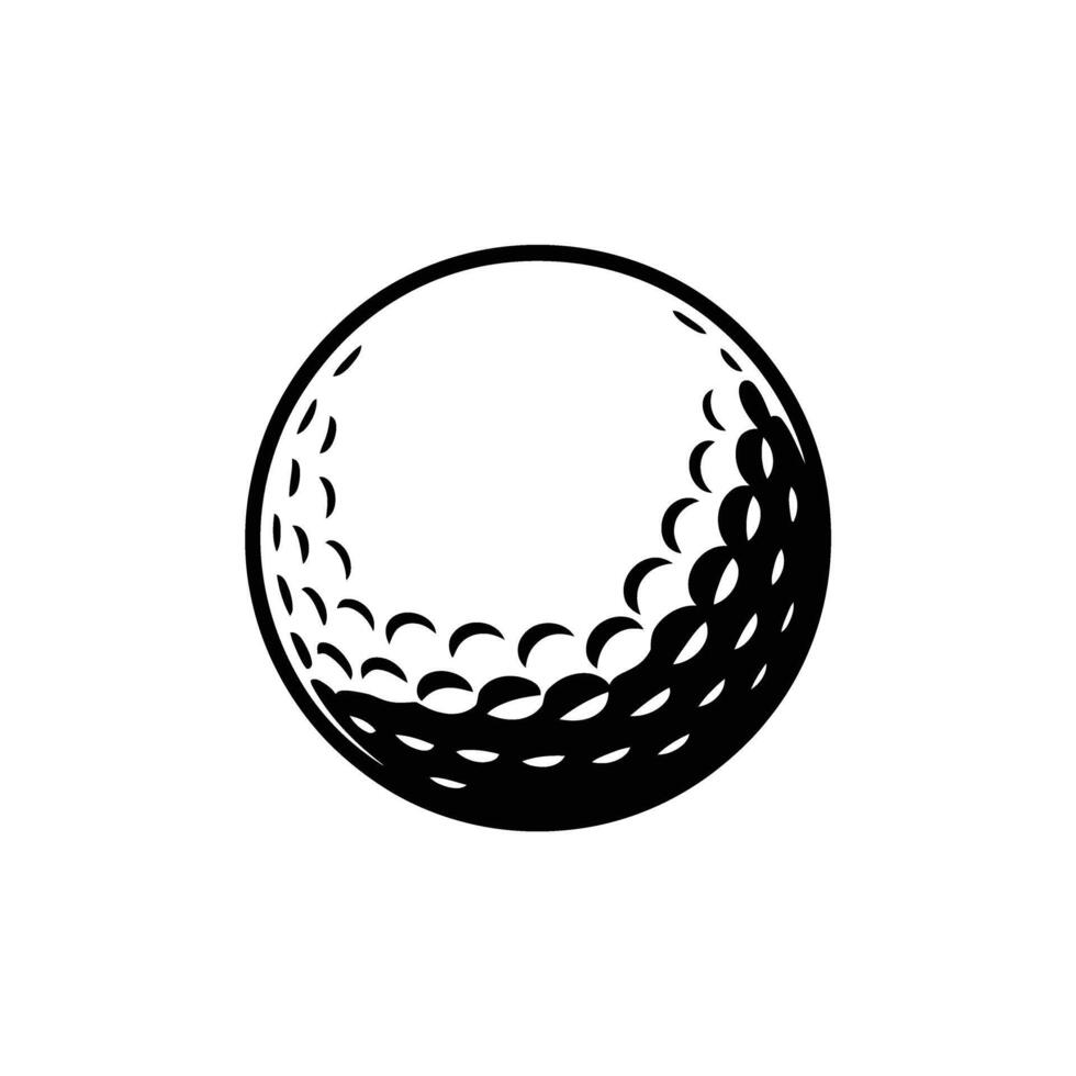 Golf ball icon illustration vector