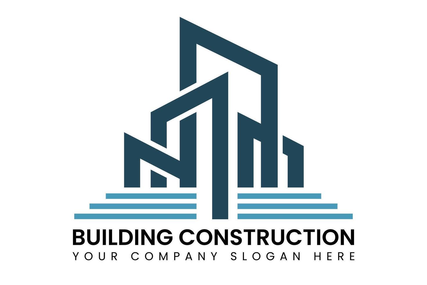 Building Construction Logo Modern Architectural Design, Natural Logo Design vector
