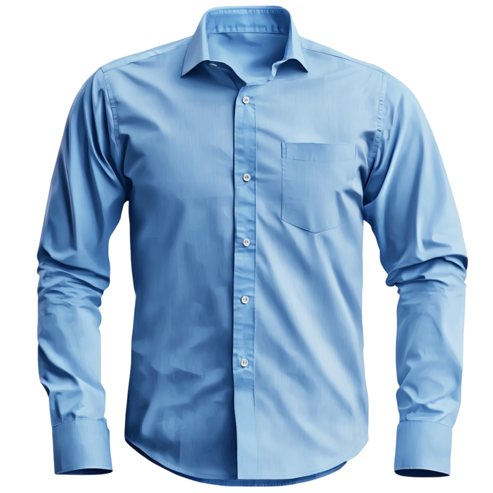 A blue shirt with long sleeves png