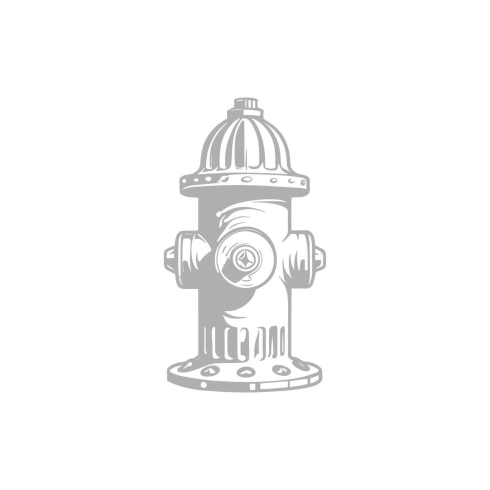 Classic Fire Hydrant Illustration vector