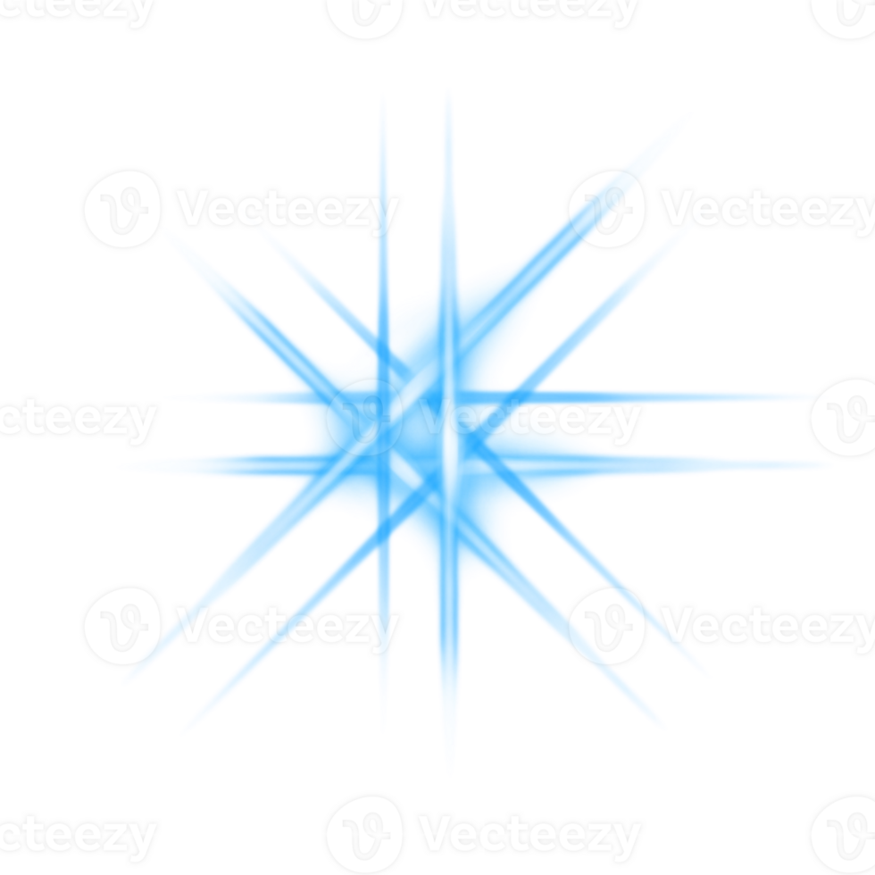 A blue starburst on transparent background png
