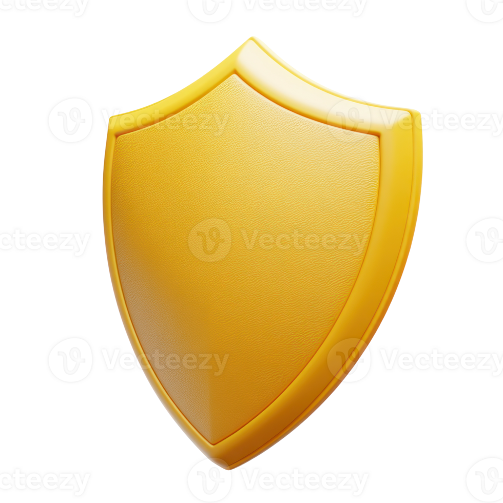 Golden shield symbol representing protection and security in various contexts png