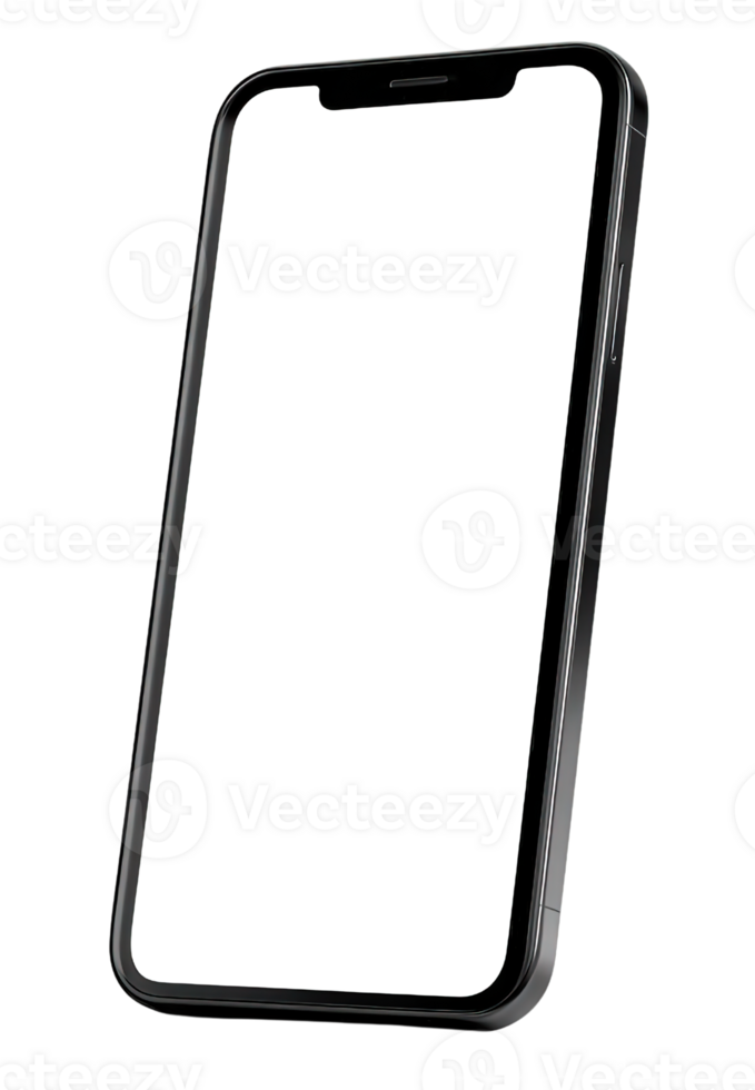 Smartphone Design on a Transparent Background for Product Showcasing and Advertising png