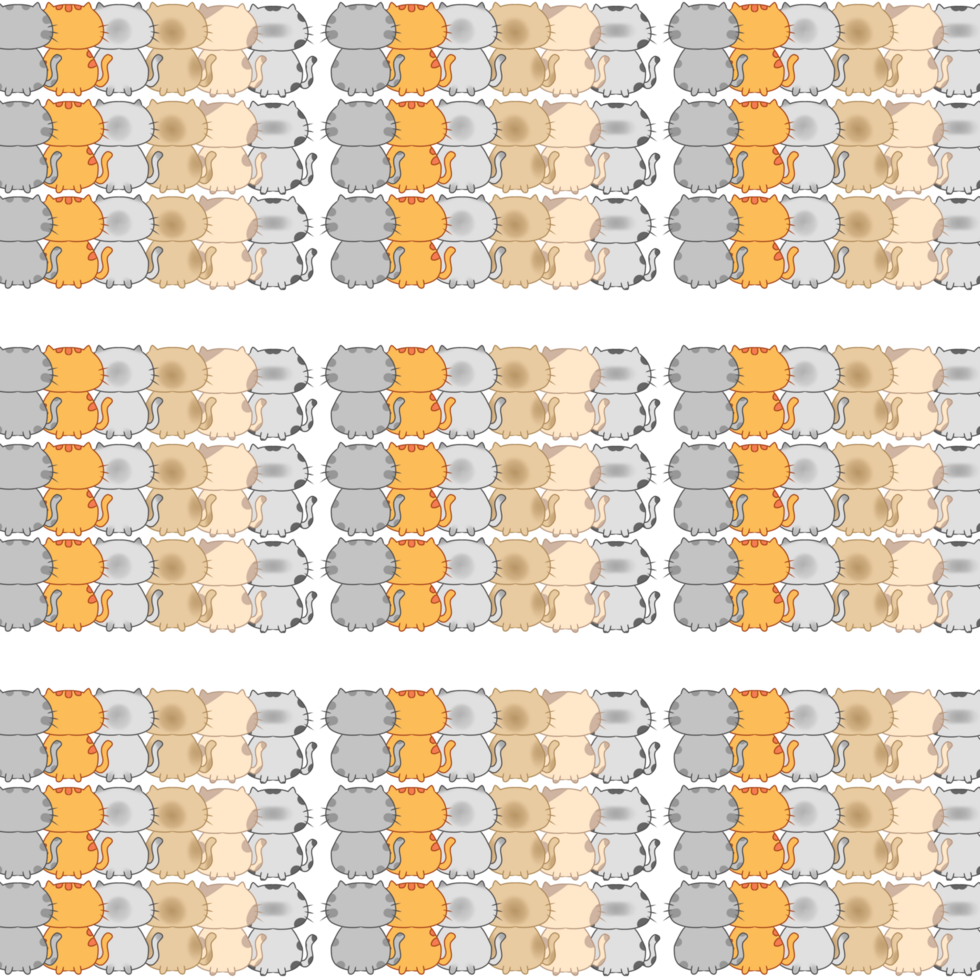 Cats seamless pattern full background png