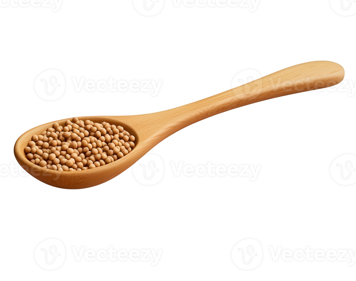 Spoon Filled With Seeds Isolated on a Transparent Background for Culinary Uses and Design png
