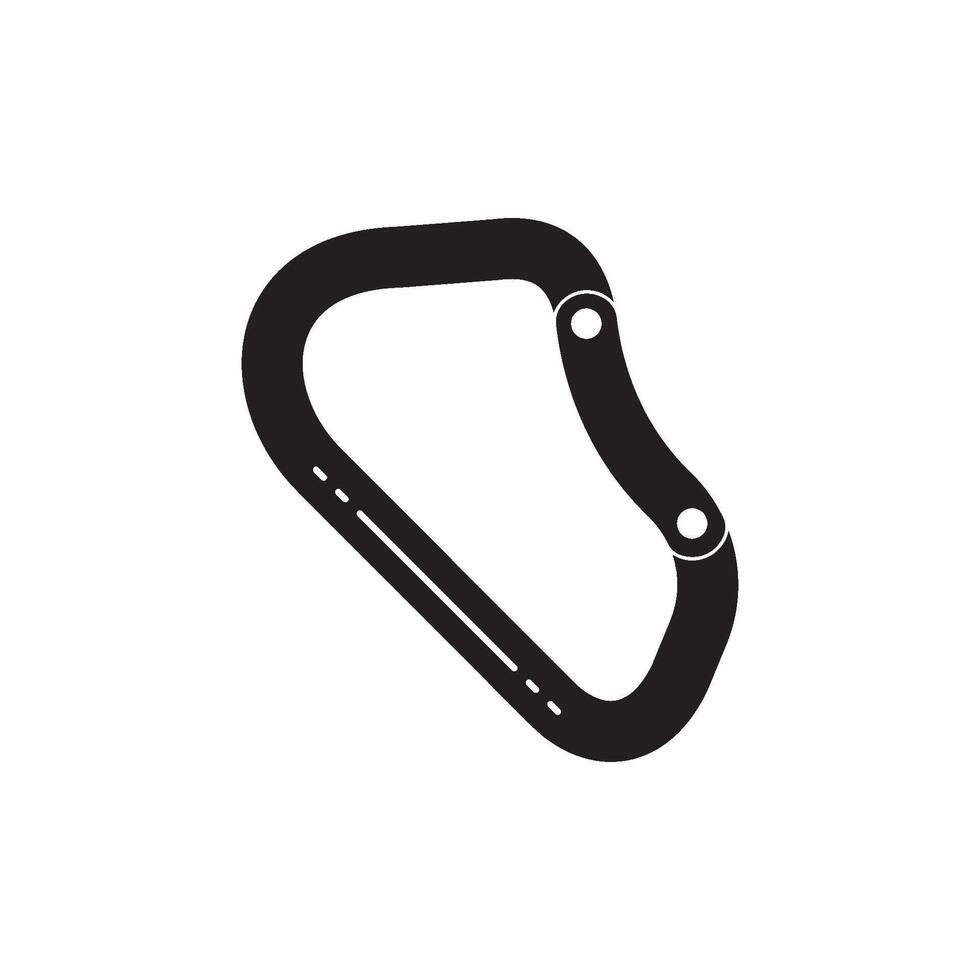 Carabiner Icon Illustration design vector
