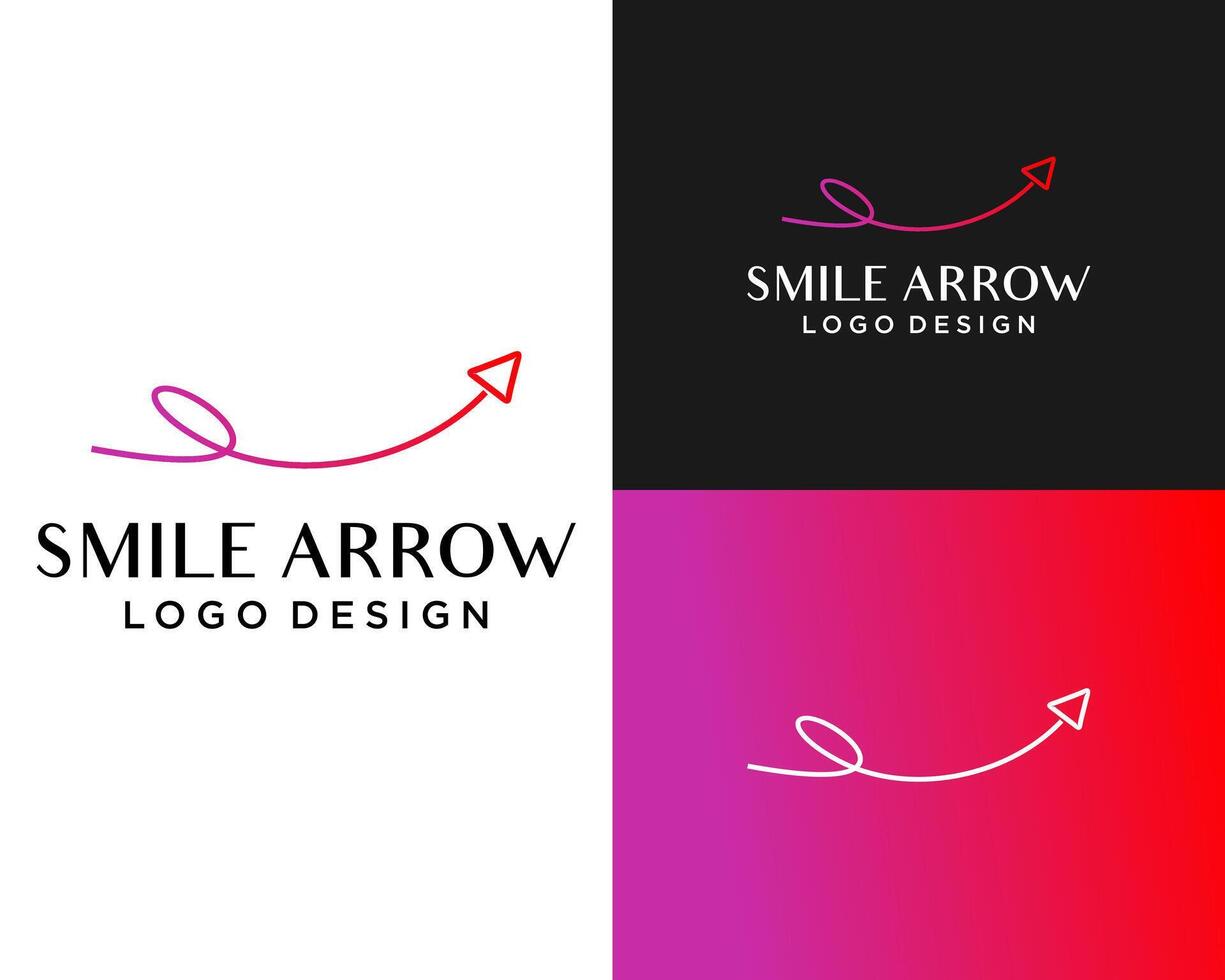 Logo design about smile line of dentist clinic. vector