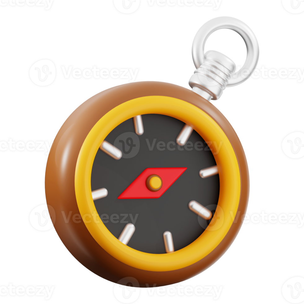 Compass, a 3d rendering suitable for travel websites, educational materials, adventure themes, and geographic designs needing classic navigation visuals png