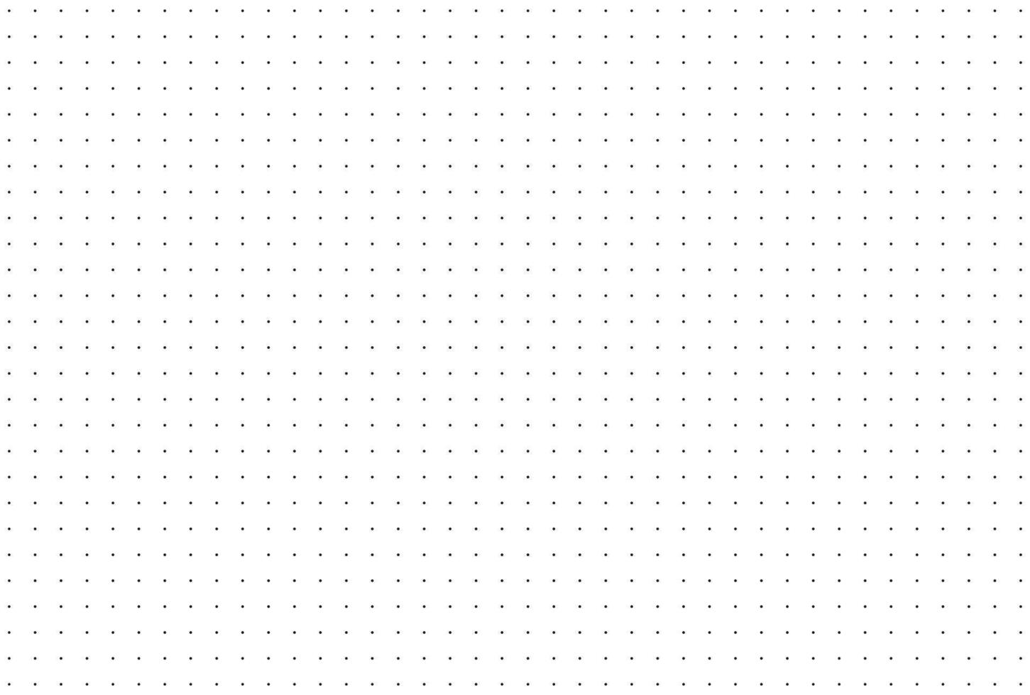 Bullet journal pattern texture. Simple dotted background. Template of dotted squared grid graph paper for notebooks. . Design graphic printable sheet. vector