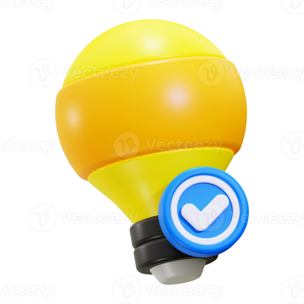 3d creative icon. Ideal for concepts like success, achievement, progress, goals, and approval png