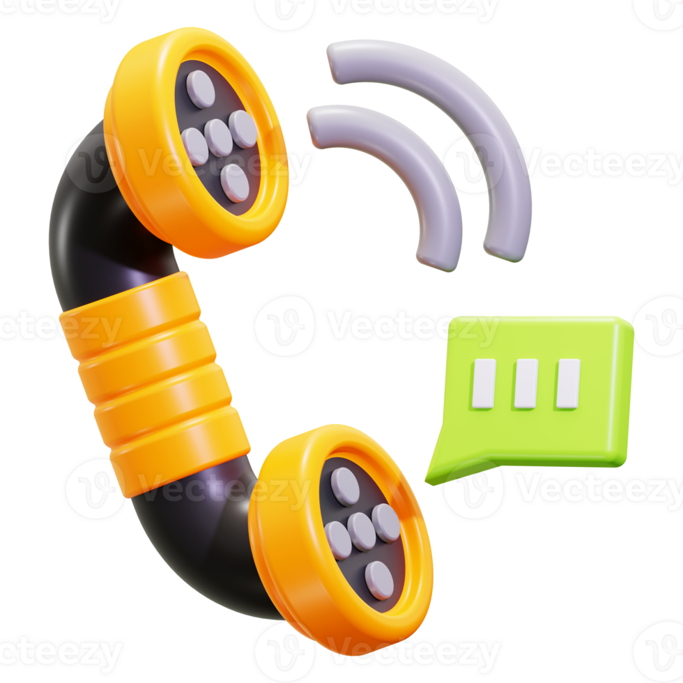 3d Call icon. suitable for communication concept designs, advertisements, or contact related graphics in various industries png