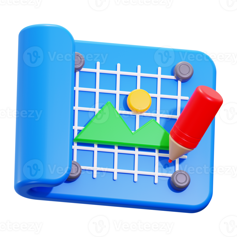 3d Canvas icon. Perfect for nature themed presentations, educational materials, and creative projects png