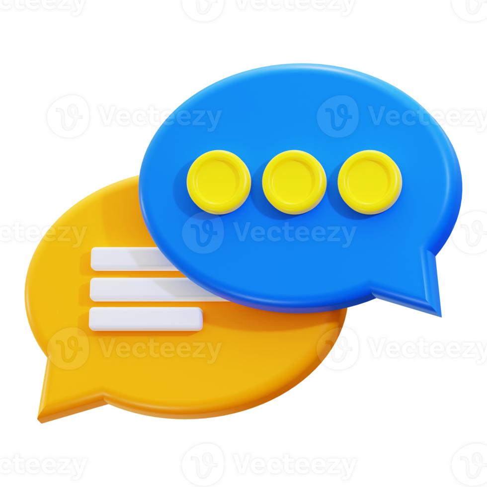 3d communication icon. Suitable for social media, business communication, advertising, presentations, and educational materials png
