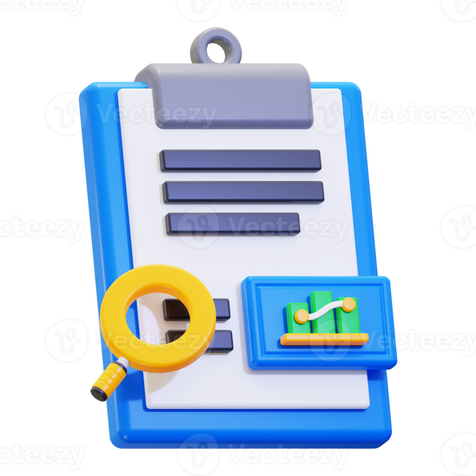 3d research icon. Suitable for financial reports, market analysis, business presentations, and research png