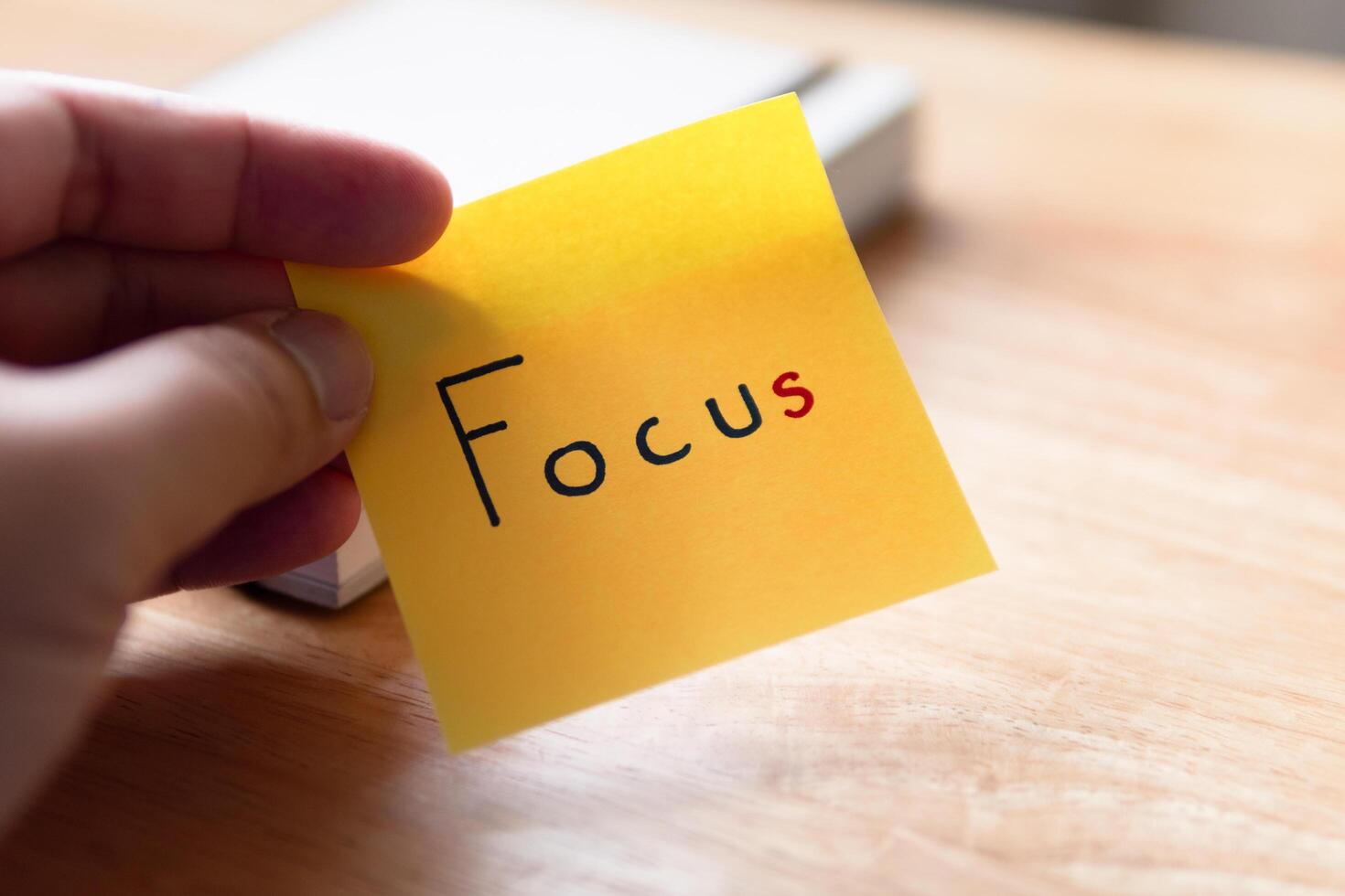 Focus techniques for personal growth home office visual guide productive environment close-up mindfulness photo