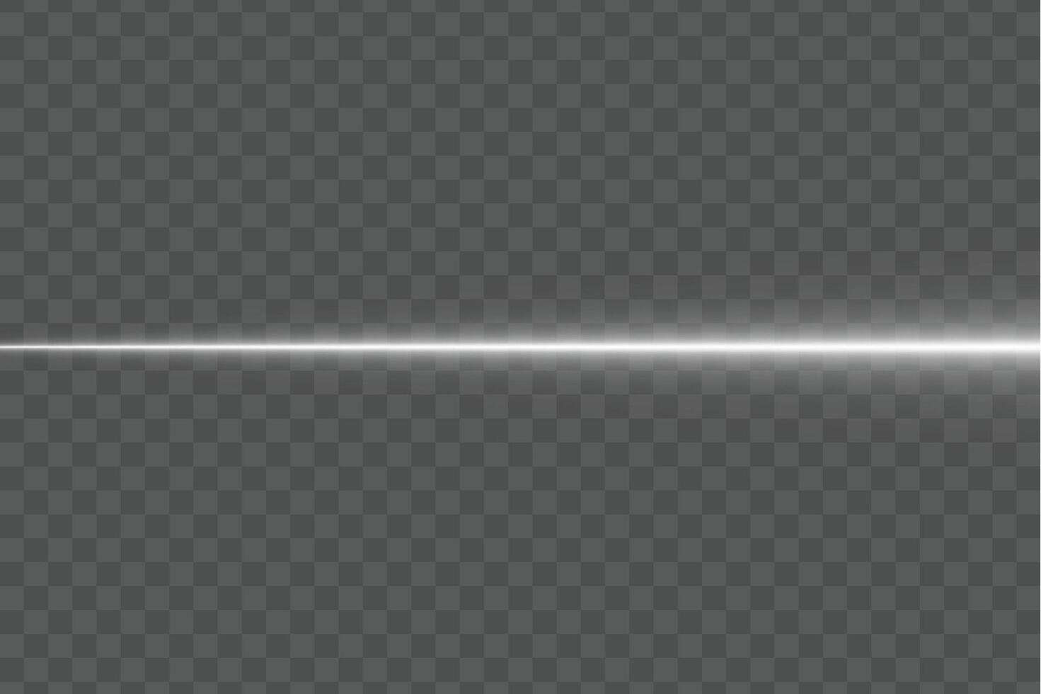 White horizontal glowing neon light stripe laser beam with color spectrum energy wave gradient effect and vibrant abstract background with transparent line lighting art design vector