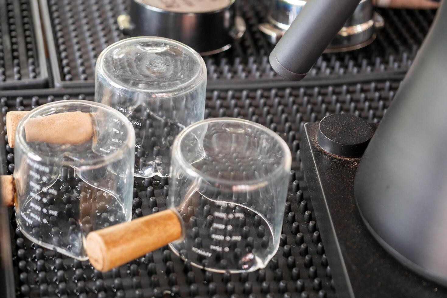 Exploring coffee brewing artistry cozy close-up of artisan techniques in a modern atmosphere photo