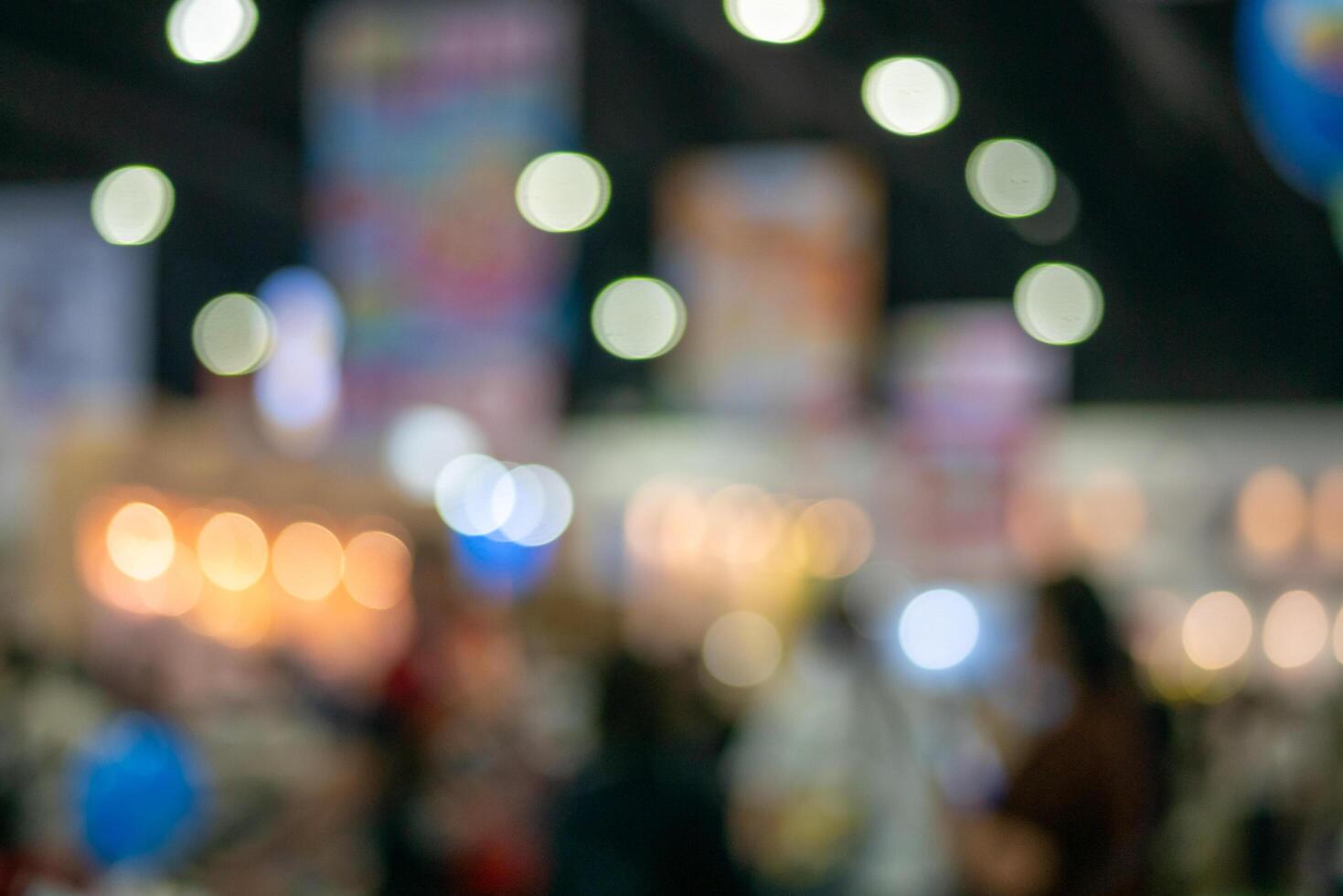 Vibrant marketplace event urban city indoor atmosphere wide angle community engagement photo