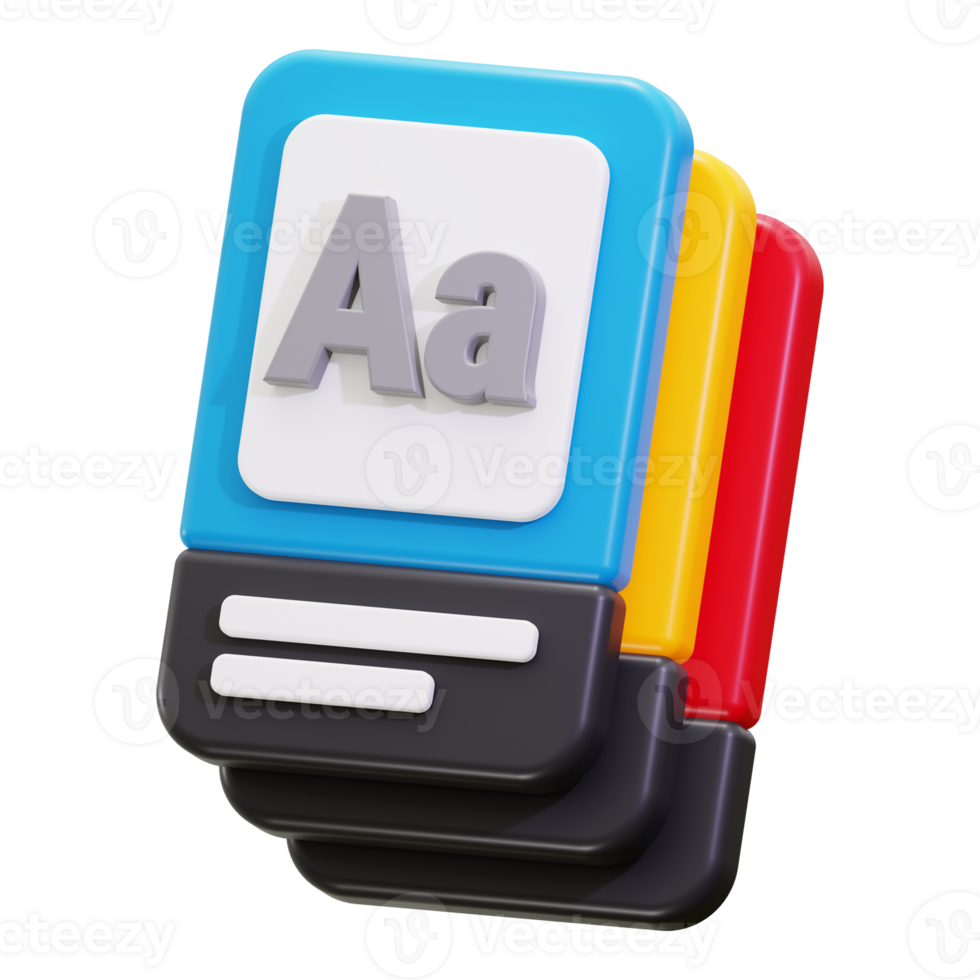 3d Flash Card icon png