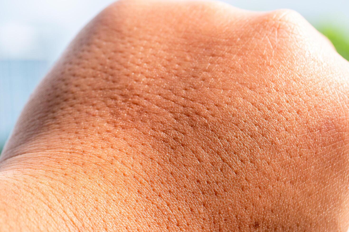 Exploring skin texture close-up natural light detail-oriented environment focused perspective photo