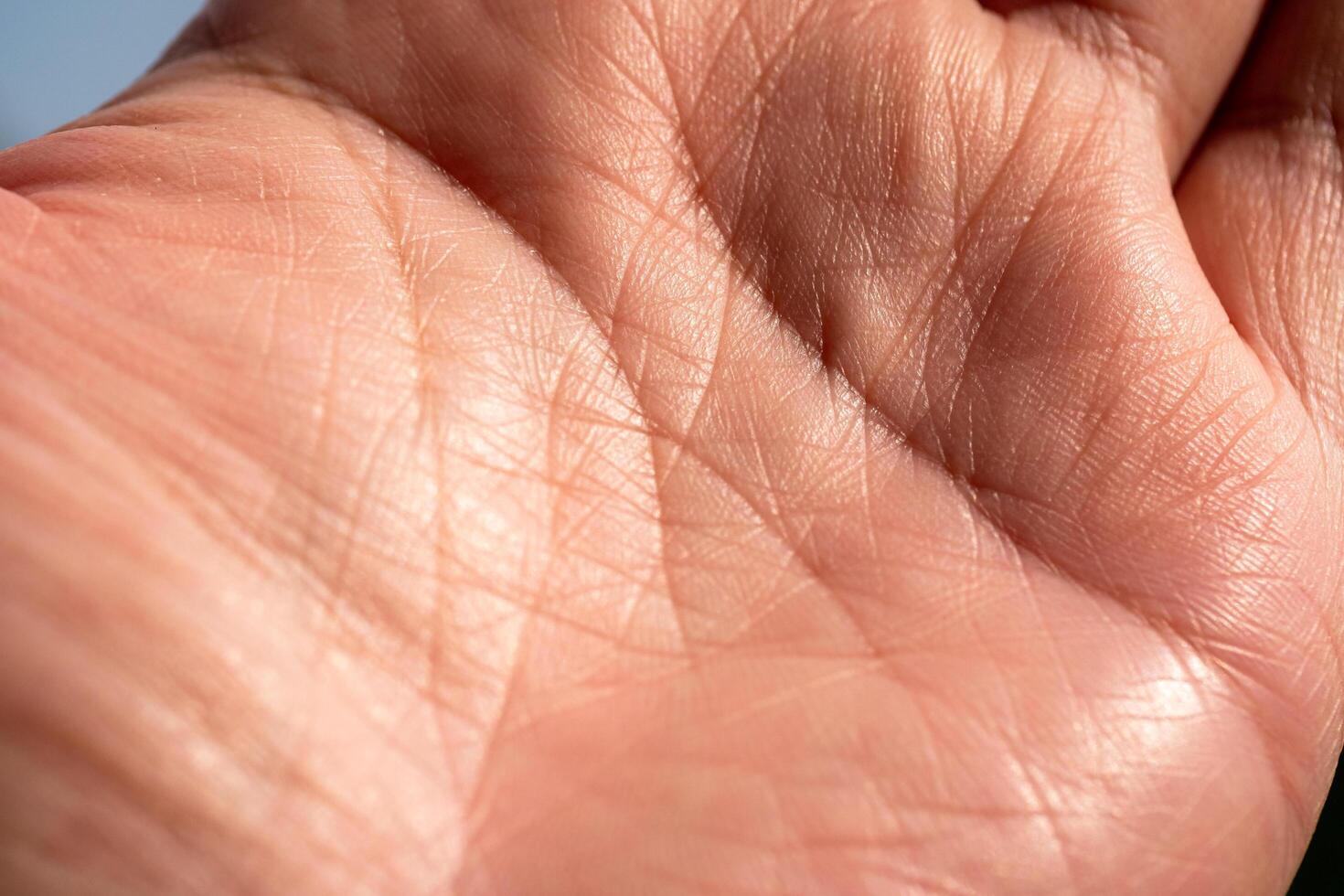 Exploring palmistry techniques in hand analysis personal growth learning environment close-up view photo