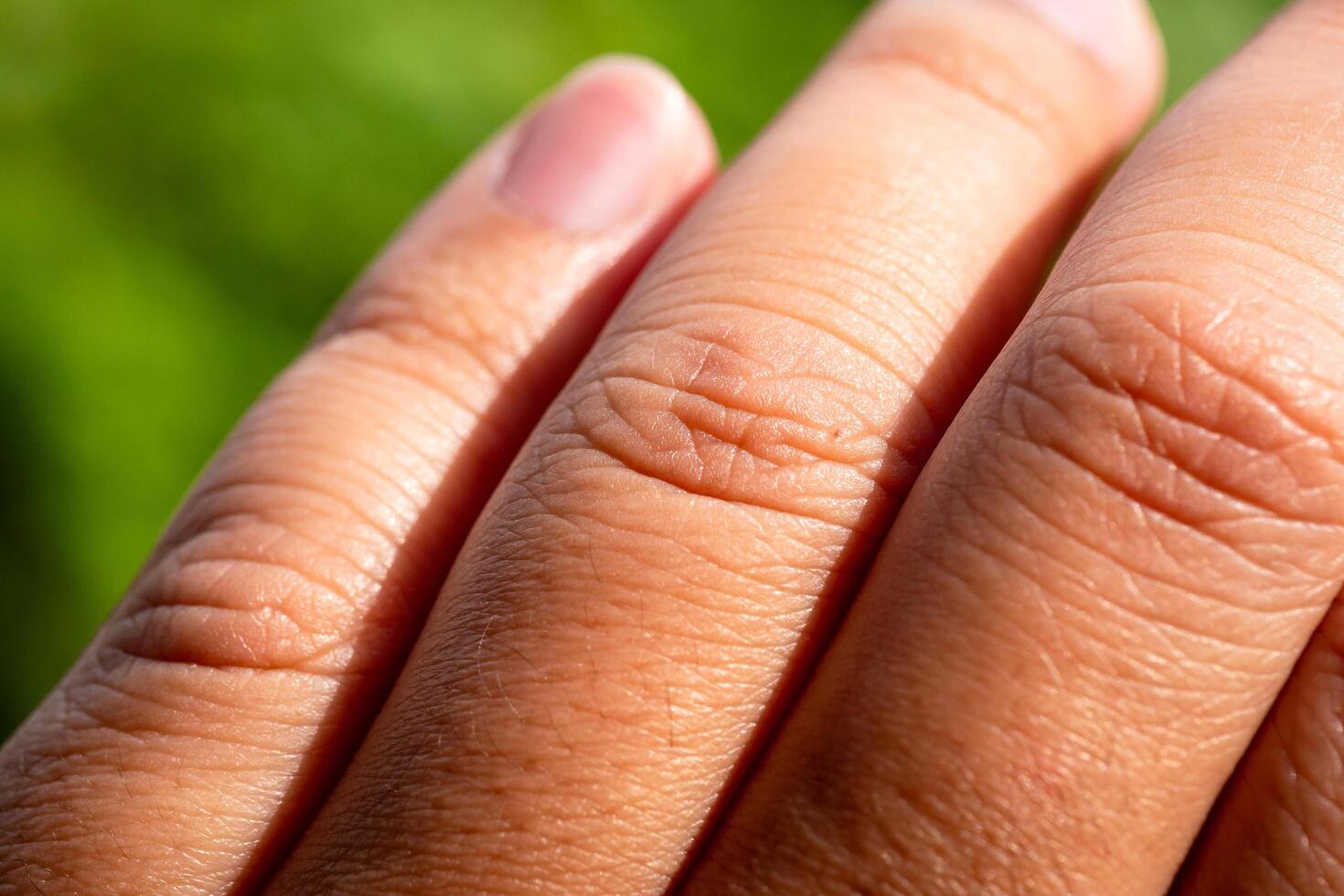 Capturing gentle details of human skin nature setting macro close-up view textural beauty photo
