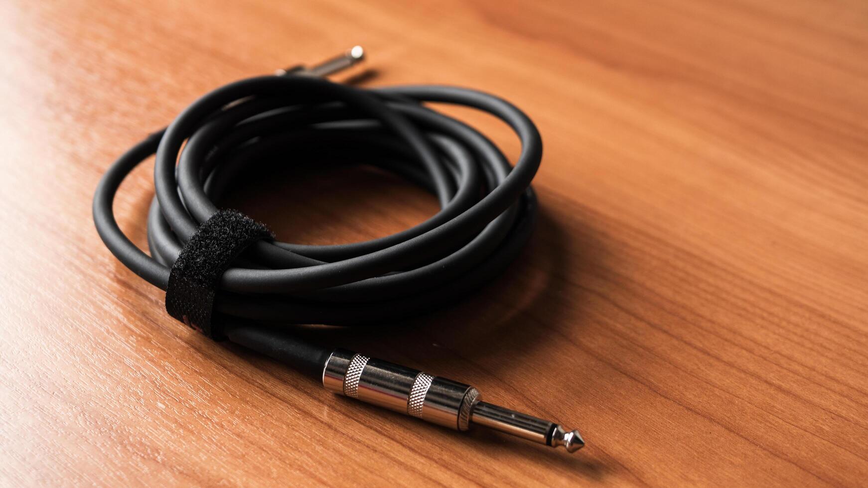 Musical equipment connection home studio warm lighting close-up sound quality photo