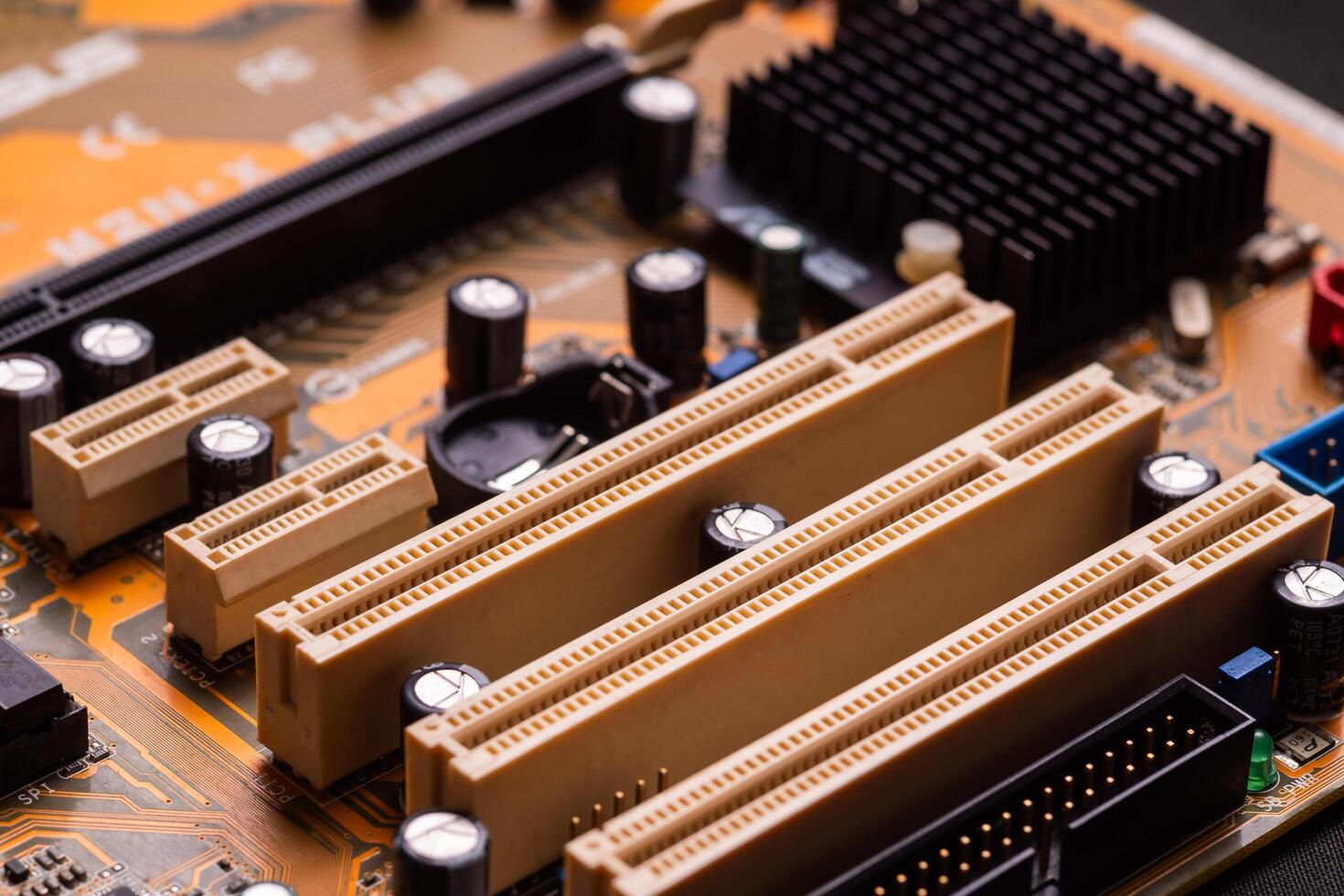 In-depth look at computer hardware components in a tech lab close-up engineering insights photo