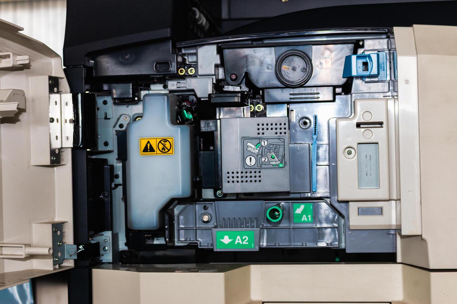 Enhancing operational efficiency technical inspection of copier machines in office environments photo