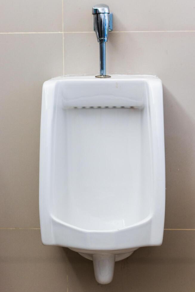 Restroom facilities modern urinal design in public spaces clean environment interior view photo
