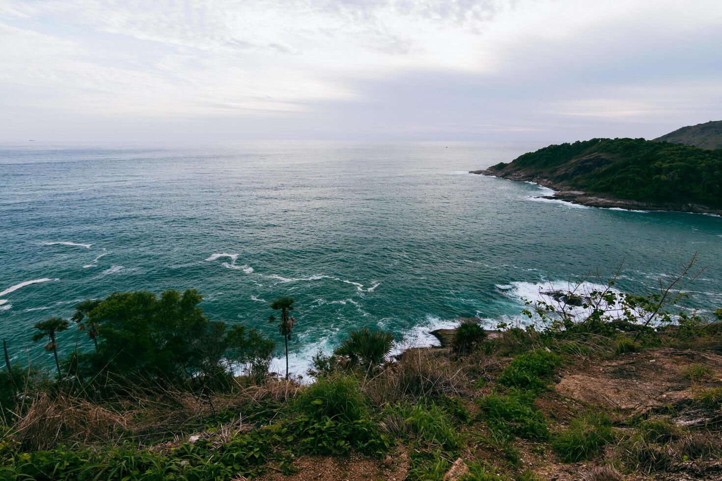 Coastal sunset view ocean landscape scenic nature serene environment aesthetic perspective photo