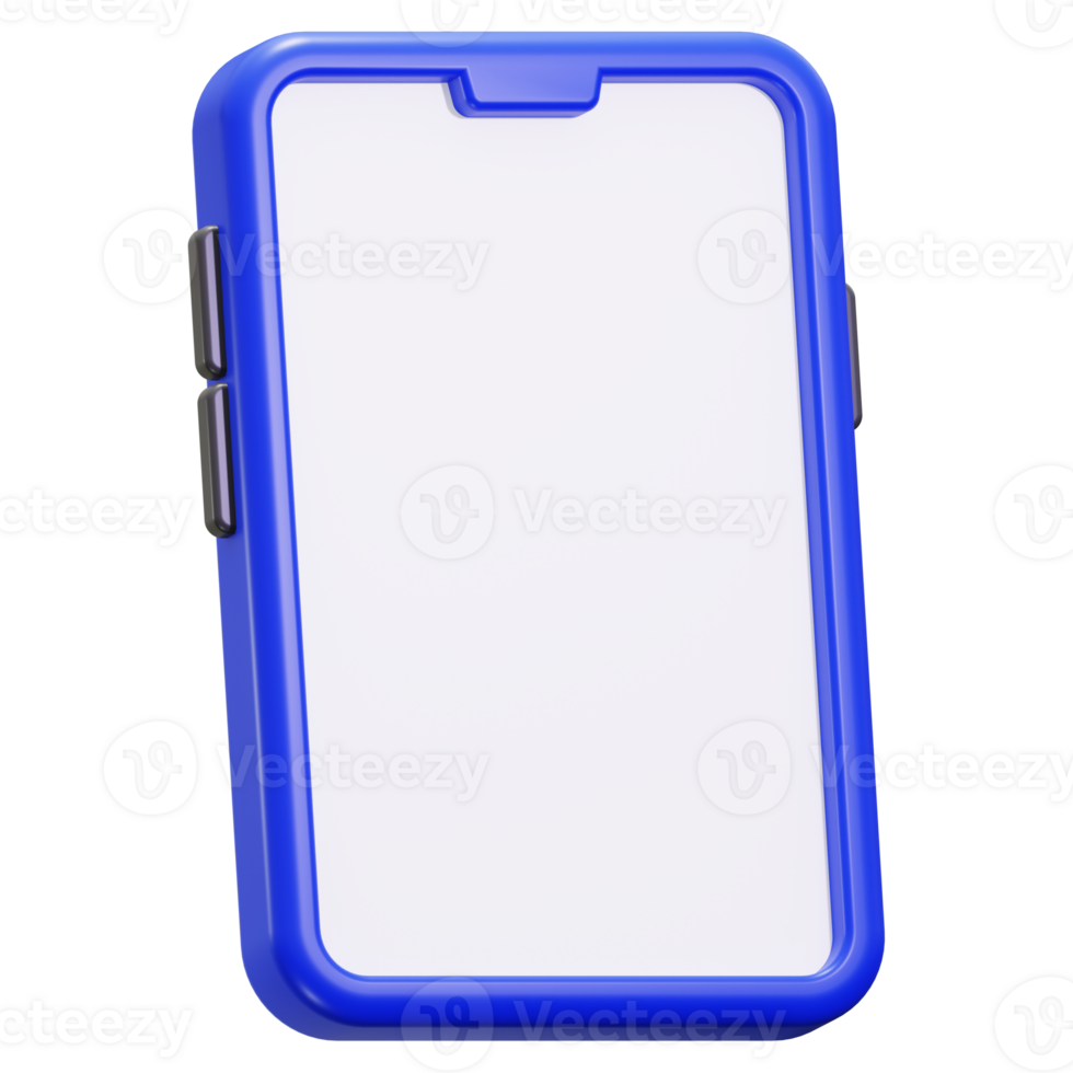 Blank Smartphone 3D Icon png