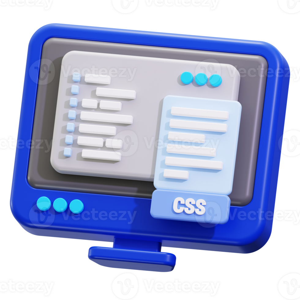 css Code 3d Icon png