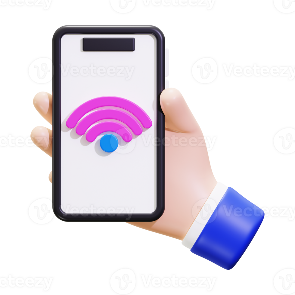Smartphone Signal 3D Icon png