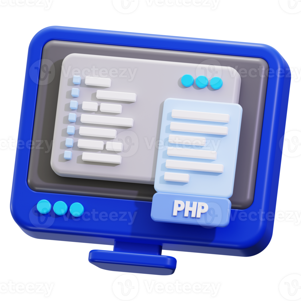 Php code 3D Icon png