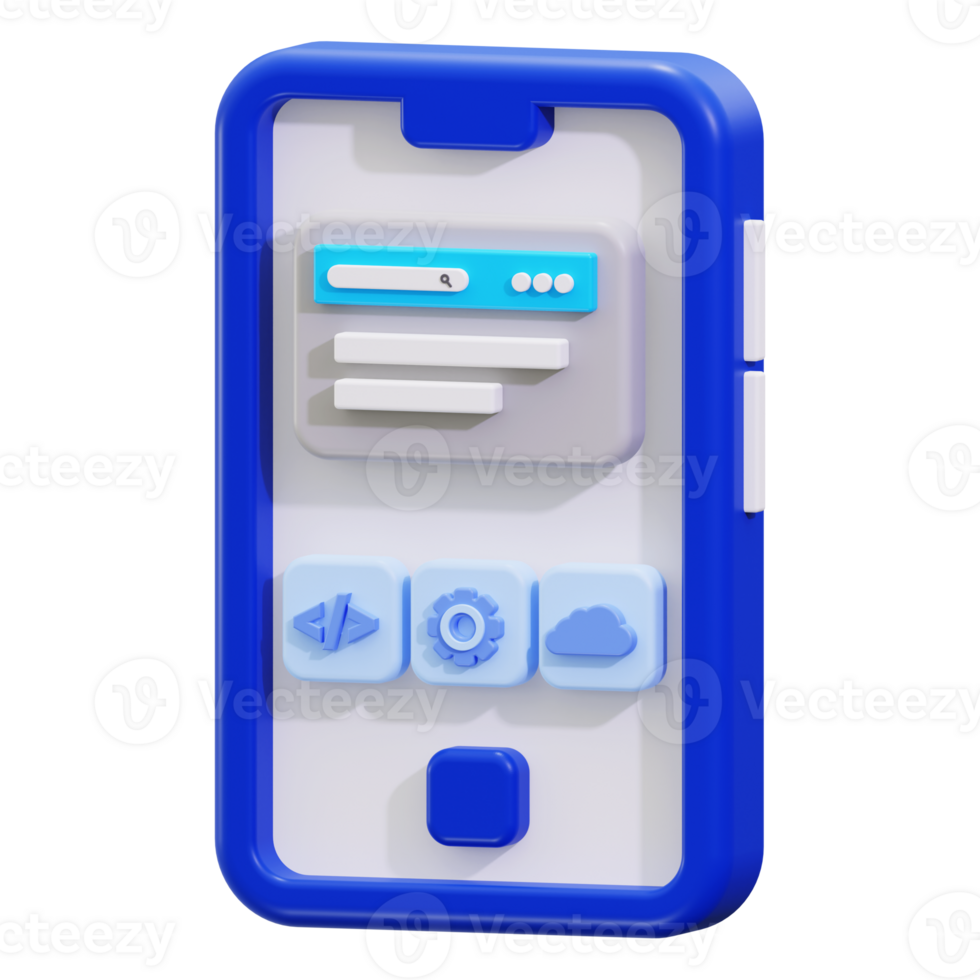 web App 3D Icon png
